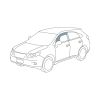 Protective Plastics N180WP Passengers Weathershield fits Mitsubishi & Nissan Xtrail T30
