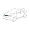 Protective Plastics N265BT Tinted Bonnet Protector fits Nissan Navara D23