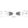 Protex PSA317 CV Drive Shaft fits Ford Courier 
