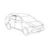Protective Plastics T355SLRPT Dark Tint Rear Passengers Slimline Weathershield fits Toyota Prado 150 Series