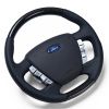 Retro Autotek Steering Wheel fits Ford/FPV FG Falcon Black Leather Black Stitching Carbon Fibre OEM Style