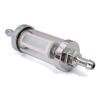 RPC Fuel Filter Chrome/Glass with Replaceable Element 5/16