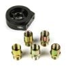 SAAS SGAP10 Oil Filter Sandwich Plate Black Billet - 5 Bolts Included