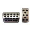SAAS SPKA8556 Pedal Pad Kit Chrome Black Auto