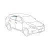 Protective Plastics T306SLRDT Dark Tint Rear Drivers Slimline Weathershield fits Toyota LC 70&76 4 Dr