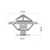 Tridon Thermostat (High Flow) TT274-180