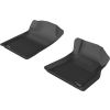 TruFit 3D Kagu Front Black Rubber Floor Mats with Drivers Anchor Points fits Toyota Hilux 2005 - 2011