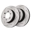 TRW DF8044SS Pair Slotted Brake Disc Rotor 302mm