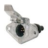 UTILUX LV3014 Trailer Socket 7P Small Round Metal