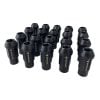 Whiteline Wheel Nut Set Open End M12x1.5 Black 20-Pack W93453