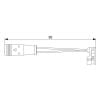 Bosch AP807 Brake Wear Sensor (1987473006)