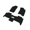 TruFit 3D Kagu Full Set Black Rubber Floor Mats fits Nissan Navara NP300 Auto 2015 - 2017