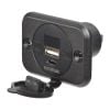 Narva 81106BL Heavy-duty Usb/Usb-C Socket With Volt/Amp Meter (Blister Pack Of 1)