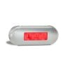 LED Autolamps 86RRM LED Rear End Outline Marker Lamp 12/24V 3 LEDs Red Lens Stainless Steel