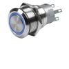Hella 8HG 958 455-111 Stainless Steel Latching Switches with LED Ring Off-On