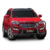 ECB Silver Hammertone Roo Bar fits Hyundai Santa-Fe 09/12-03/18 8HU60SYZ