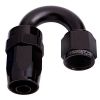 Aeroflow 100 Series Swivel Taper 180 Hose-End -6AN Black AF106-06BLK