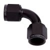 Aeroflow 90 Female Swivel Coupler -8AN Black AF133-08BLK