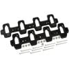 Aeroflow Rectangle to Cathedral Port Aluminium Intake Adapters Suit GM LS Series AF1850-1007