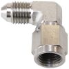 Aeroflow 90 Stainless Male to Female Fitting -4AN -4AN to -4 Swivel Nut AF207-04