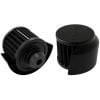 Aeroflow Black Push In Breather With Black Shield AF2271-1516