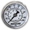 Aeroflow 1-1/2in Liquid Filled 100 psi Pressure Gauge White Face Black Pointer AF30-2203