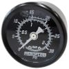 Aeroflow 1-1/2in Liquid Filled 30 psi Pressure Gauge Black Face White Pointer AF30-2208