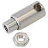 Aeroflow Quick Release Ball Joint 10-32 UNF Female with 10-32 UNF Stud Stainless AF3500-1009