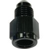 Aeroflow Straight Female NPT to Male AN Adapter 1/8in to -4AN Black AF370-04BLK