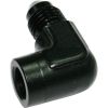 Aeroflow 90 Female NPT to Male AN Adapter 1/8in to -4AN Black AF373-04BLK