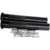 Aeroflow Xpro Silicone Multi Angle Spark Plug Boots & Terminals Black 2PK AF4030-3301