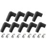 Aeroflow Xpro Silicone 90 Spark Plug Boots & 90 Terminals Black set of 9 AF4030-8850