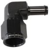 Aeroflow 90 Hose Barb 3/8in to -8AN Black AF413-08-06BLK