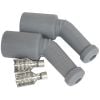 Aeroflow Xpro Silicone 45 GM LS Coil Boots & Terminals Grey 2PK AF4530-3304