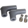 Aeroflow Xpro Silicone 90 Spark Plug Boots & Terminals Grey 2PK AF4530-3311