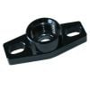 Aeroflow Turbo Drain Adapter -8AN ORB outlet 36 to 47.5mm bolt centre Black AF463-01