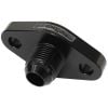 Aeroflow Turbo Drain Adapter -10AN ORB outlet 51mm bolt centre Black AF463-06