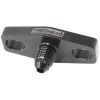 Aeroflow Turbo Oil Feed Adapter -4AN 38-44mm Hole Centres. Black Finish. AF463-08