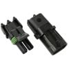 Aeroflow Weatherpack Connector 2 Pin Connector AF49-8502