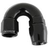 Aeroflow 570 Series 1pc Full Flow 180 Hose-End -6AN Black AF576-06DBLK