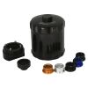 Aeroflow Spin On Reusable Billet Oil Filter Black AF64-2016BLK
