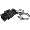 Aeroflow Radiator Hose Temp Sender Adapter 1-11/32in 34mm OD with 1/8in NPT port Black AF64-2234