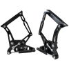 Aeroflow Billet Bonnet Hinge Kit Black AF64-4105BLK
