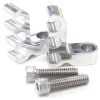 Aeroflow Ignition Lead Separator Polished Pair Holds 3 Leads AF64-9703