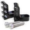 Aeroflow Ignition Lead Separator Black Pair Holds 3 Leads AF64-9703BLK