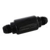 Aeroflow Billet Fuel Filter -8AN40 micron Stainless element 1.25in x 3in L Black AF66-2053BLK