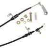 Aeroflow Kickdown Cable With Black Stainless Cover & Black Ends AF72-7005BLK