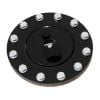 Aeroflow Billet Fuel Cell Cap Assembly Black AF85-2000BLK