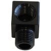 Aeroflow 90 Female 1/8in NPT to Male 1/8in NPT Elbow Black AF896-02BLK