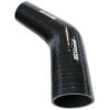 Aeroflow 45 Silicone Hose Reducer 2-3/4in to 2-1/2in 70-63mm ID Gloss black 5-1/2in 140mm AF9202-275-250